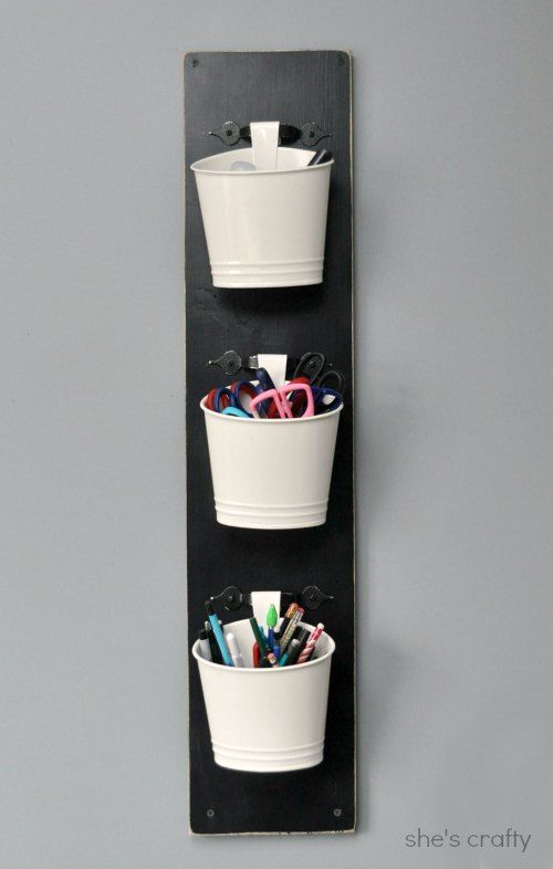 She's Crafty: wall mounted craft tool holder